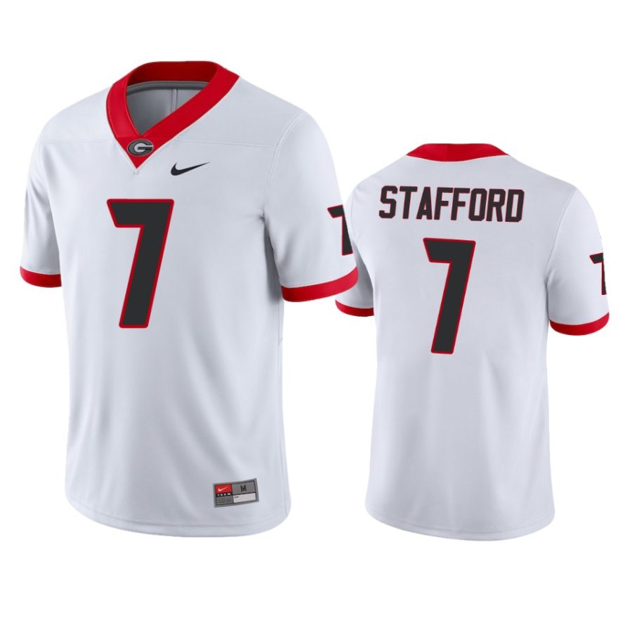 mens georgia bulldogs matthew stafford white jersey