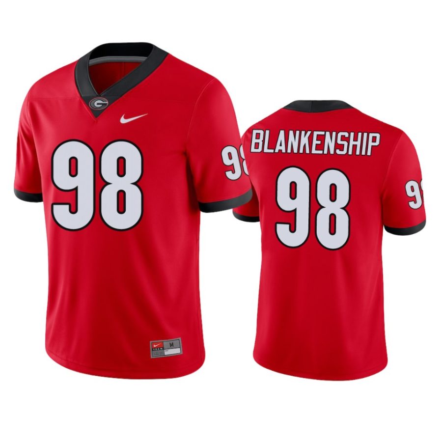 mens georgia bulldogs rodrigo blankenship red jersey