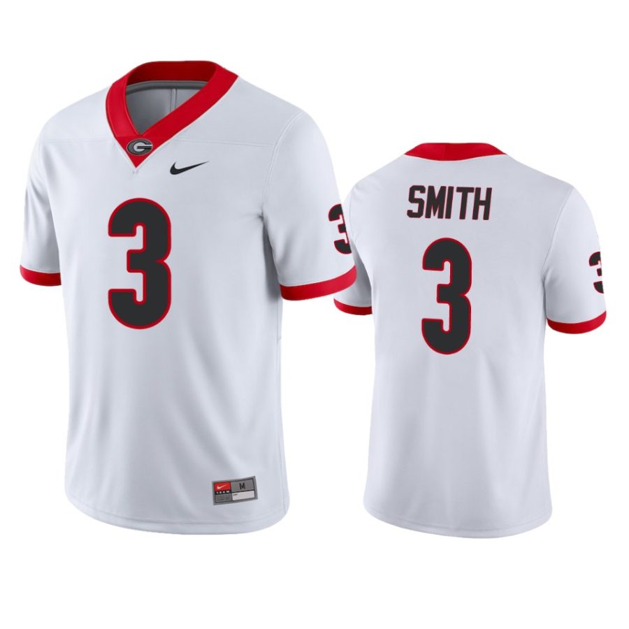 mens georgia bulldogs roquan smith white jersey