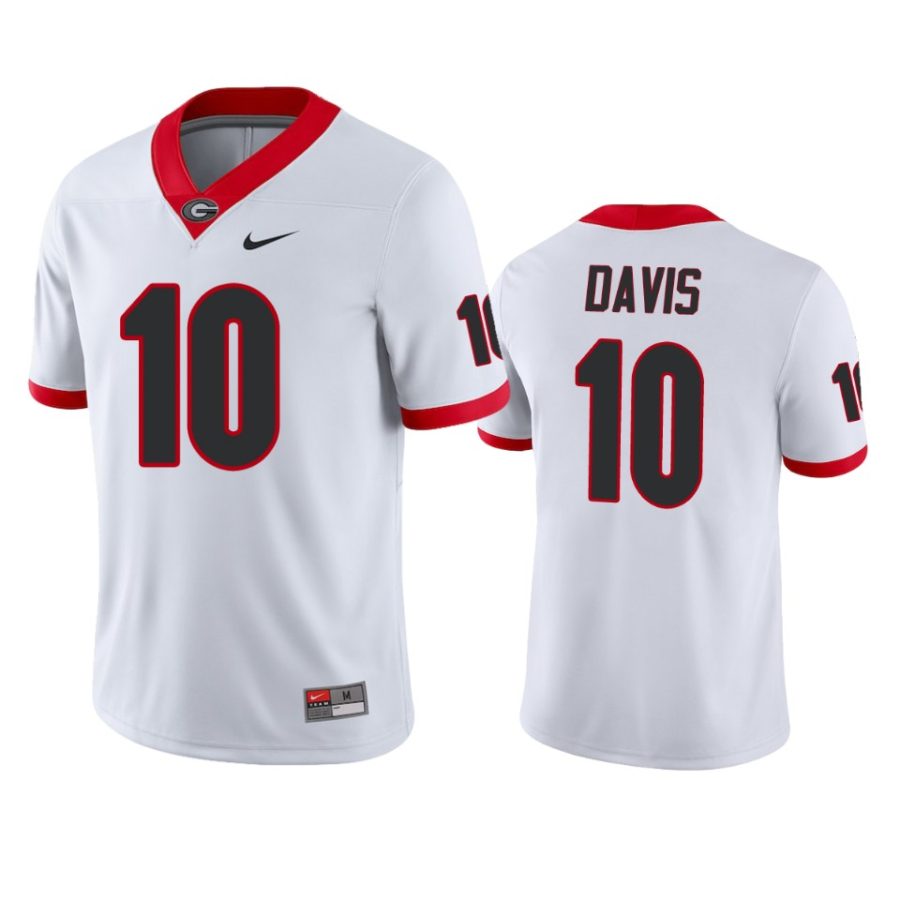 mens georgia bulldogs thomas davis white jersey