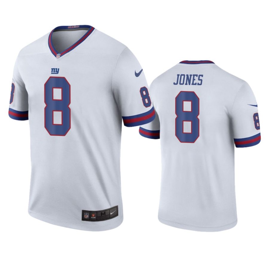 mens giants daniel jones white color rush legend jersey