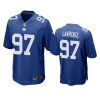 mens giants dexter lawrence royal game jersey