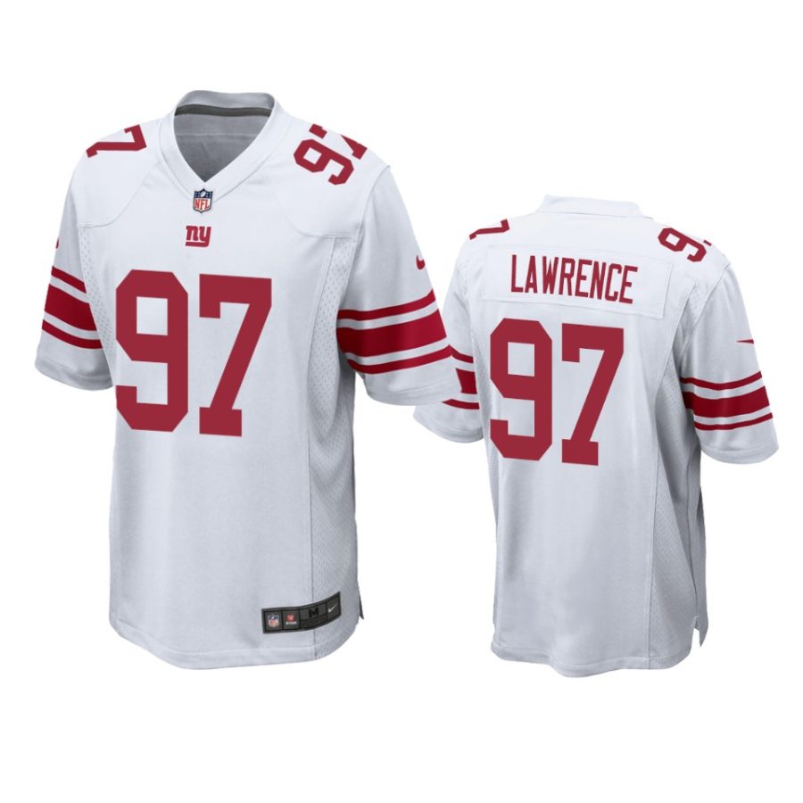 mens giants dexter lawrence white game jersey