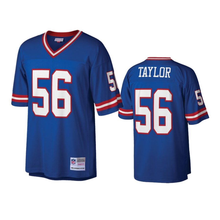mens giants lawrence taylor royal 1986 replica retired player jersey