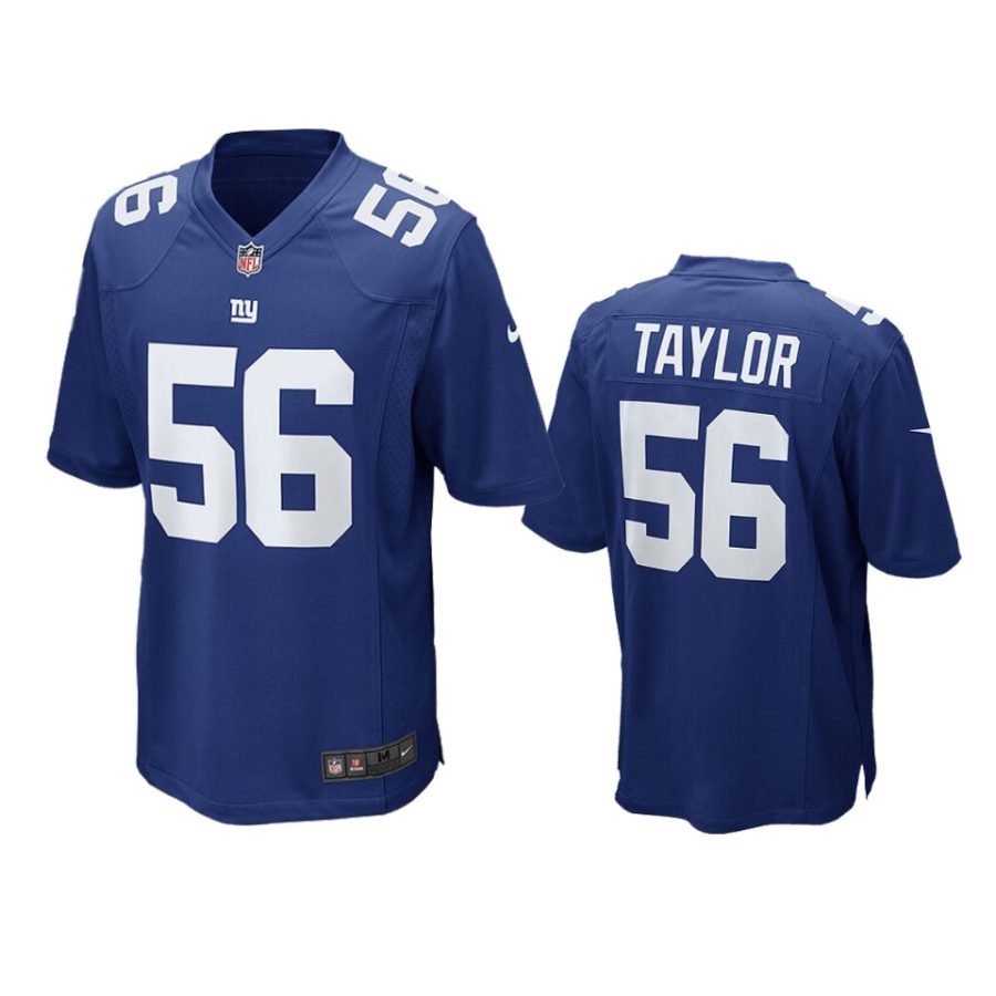 mens giants lawrence taylor royal blue game retired player jersey