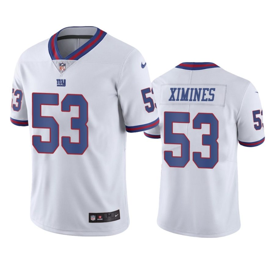 mens giants oshane ximines white color rush limited jersey