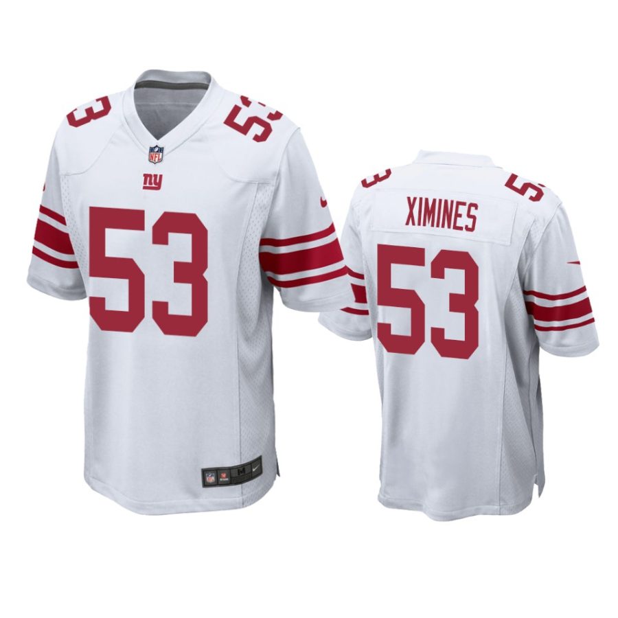 mens giants oshane ximines white game jersey