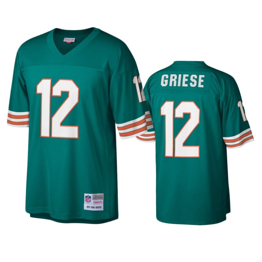 mens griese bob griese aqua legacy replica jersey