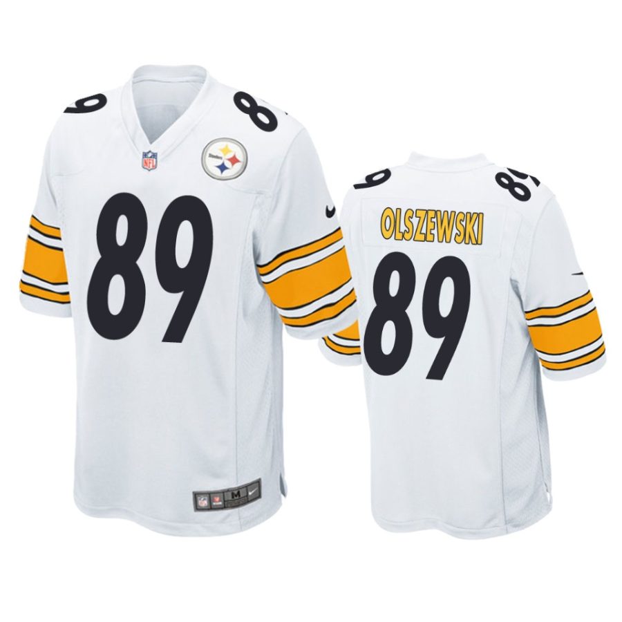 mens gunner olszewski steelers white game jersey