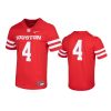 mens houston cougars 4 red untouchable jersey