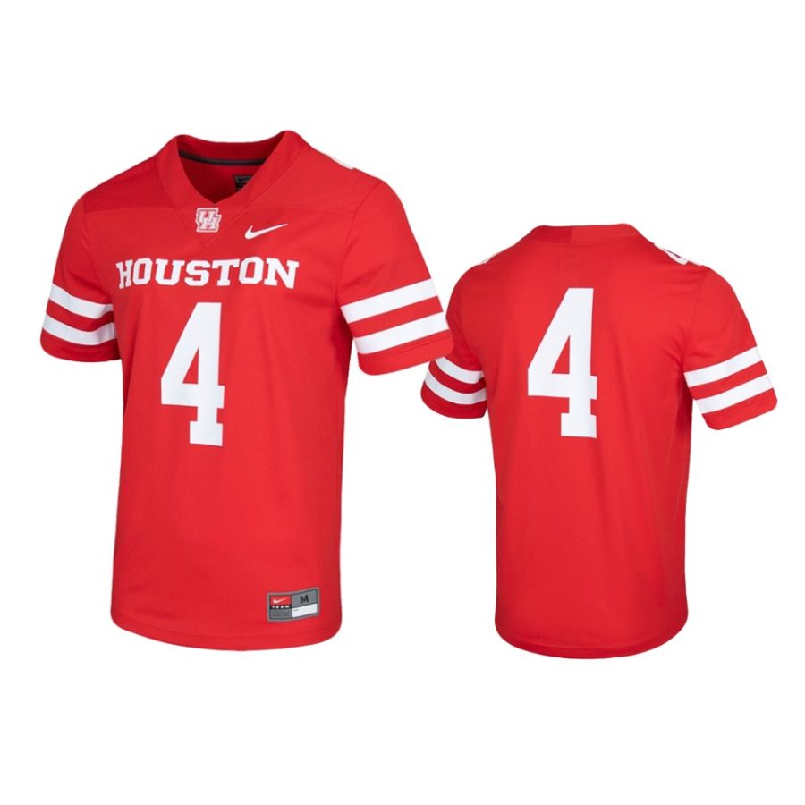 mens houston cougars 4 red untouchable jersey