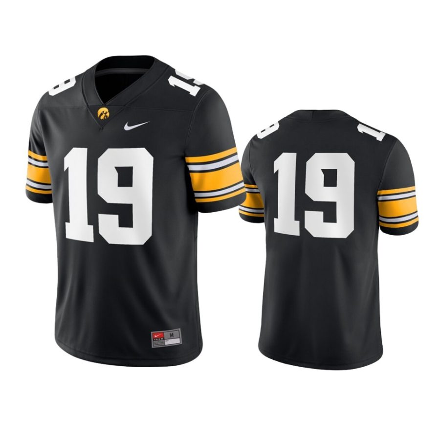 mens iowa hawkeyes 19 nike black game jersey