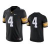 mens iowa hawkeyes 4 black game jersey