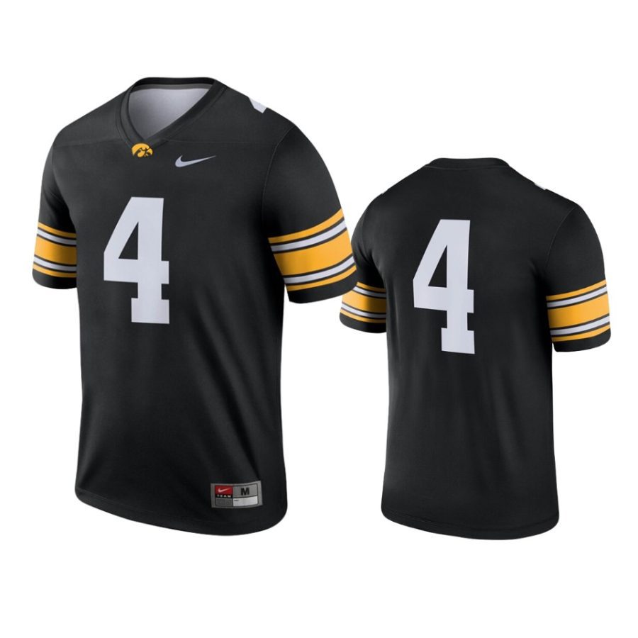 mens iowa hawkeyes 4 black legend jersey