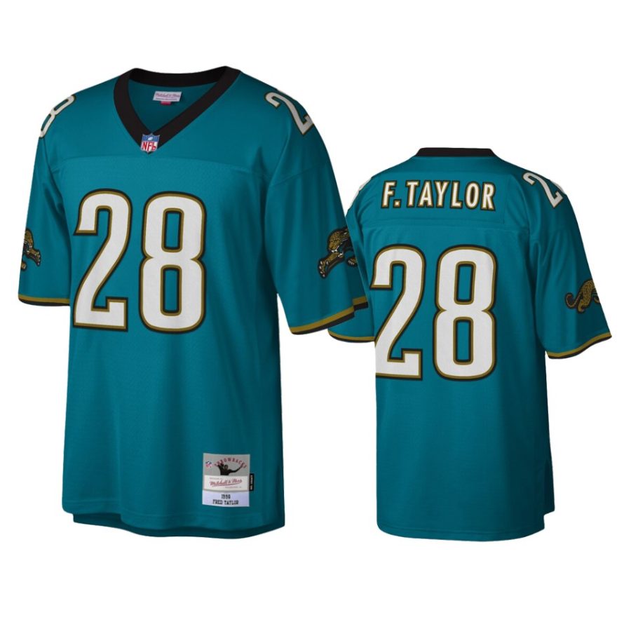 mens jaguars fred taylor teal legacy replica jersey