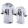 mens jaguars josh allen white 25th anniversary game jersey