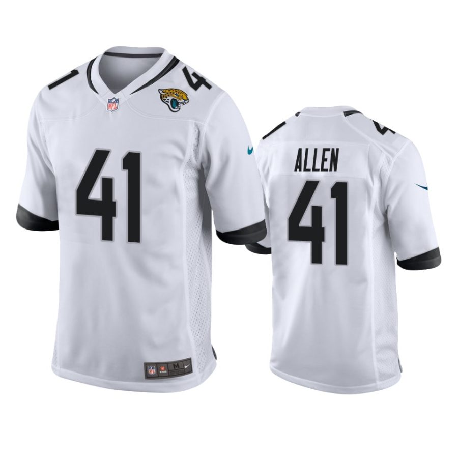 mens jaguars josh allen white game jersey