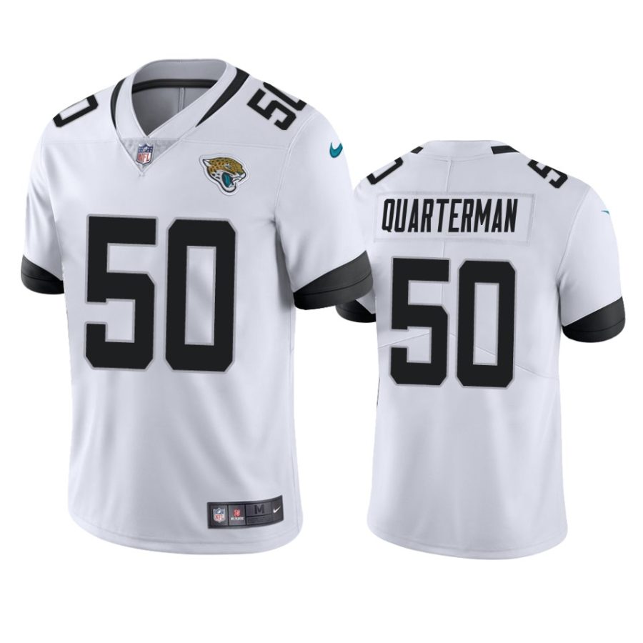 mens jaguars shaquille quarterman white vapor untouchable limited jersey