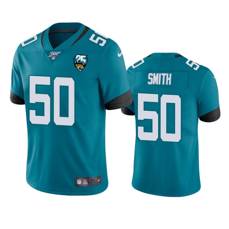 mens jaguars telvin smith teal 25th anniversary vapor limited jersey