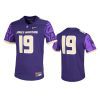 mens james madison dukes 19 purple untouchable jersey