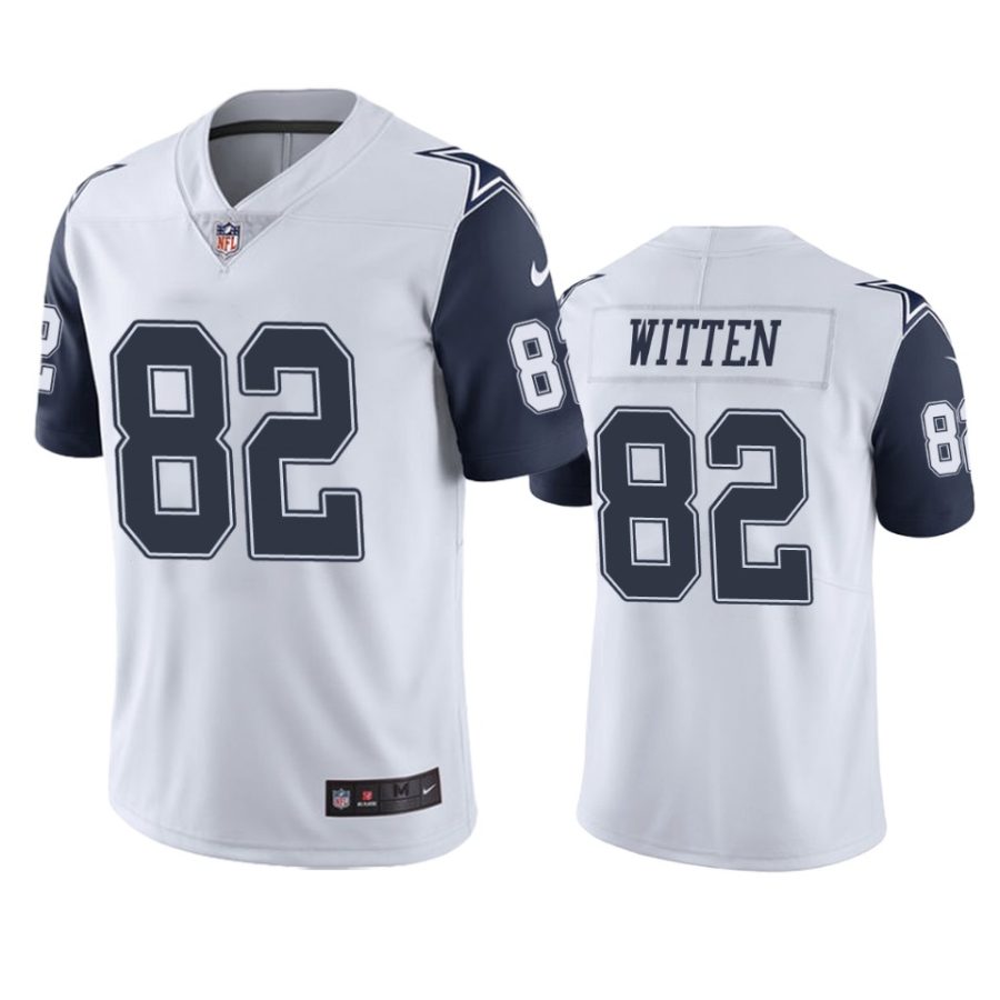 mens jason witten cowboys white color rush limited jersey