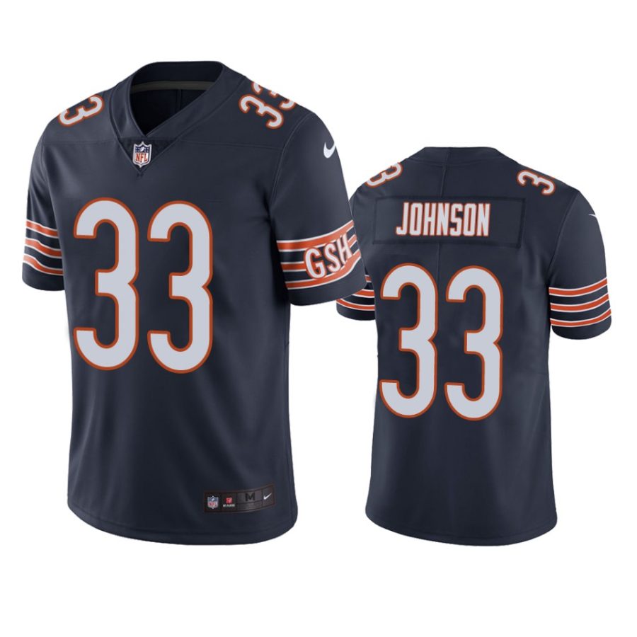 mens jaylon johnson bears navy vapor jersey