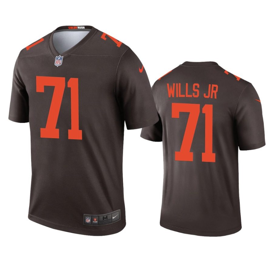 mens jedrick wills browns brown alternate legend jersey