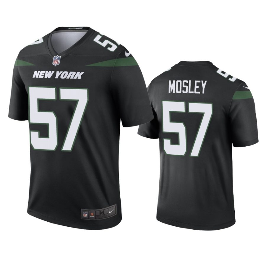 mens jets c.j. mosley black 2019 color rush legend jersey