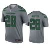 mens jets curtis martin gray inverted legend jersey