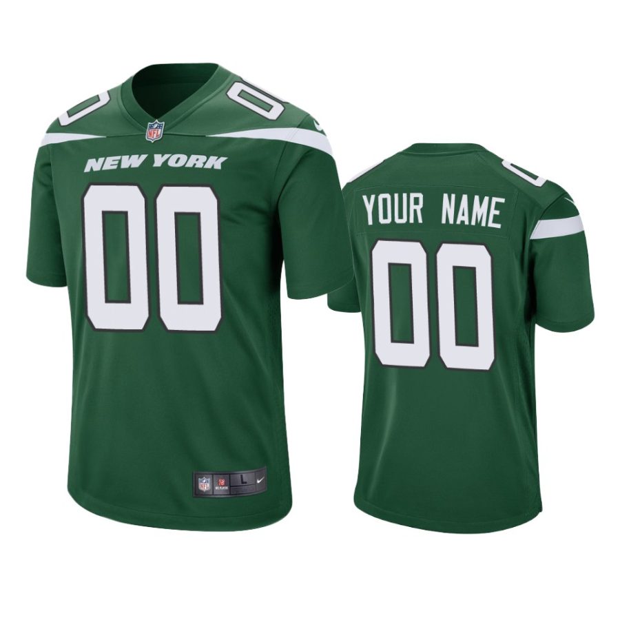 mens jets custom green 2019 game jersey