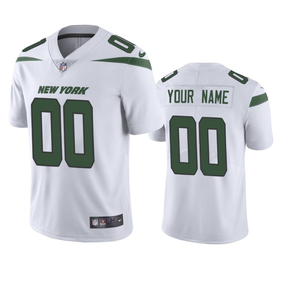 mens jets custom white 2019 vapor untouchable limited jersey