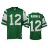 mens jets joe namath green authentic throwback retired player jersey