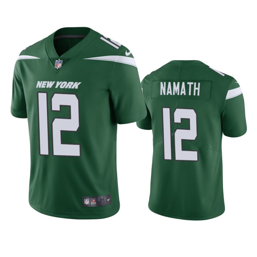 mens jets joe namath green vapor untouchable limited jersey