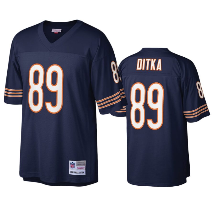 mens jets mike ditka navy legacy replica jersey