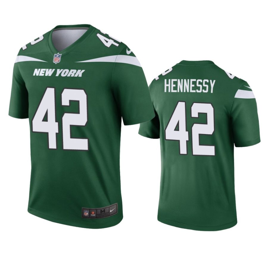 mens jets thomas hennessy green 2019 legend jersey