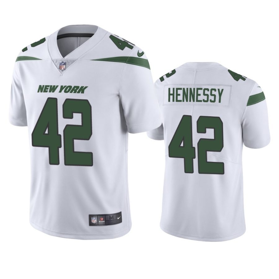 mens jets thomas hennessy white 2019 vapor untouchable limited jersey