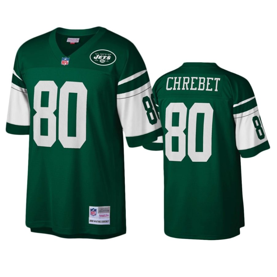 mens jets wayne chrebet green legacy replica jersey