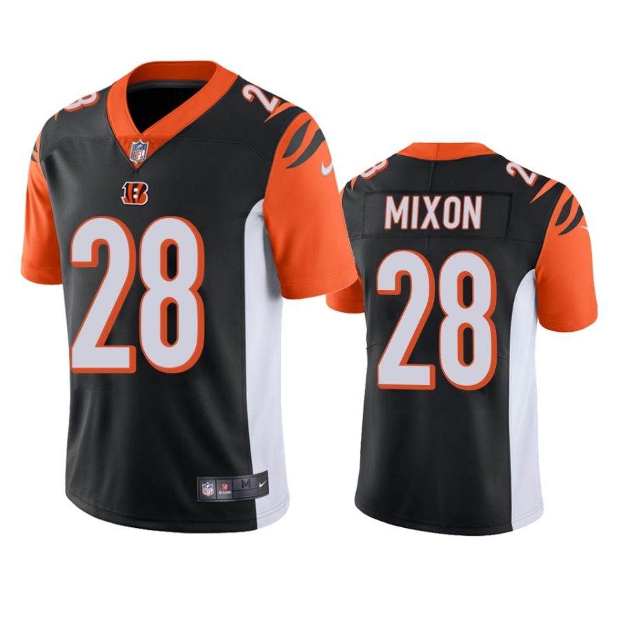 mens joe mixon bengals black vapor jersey