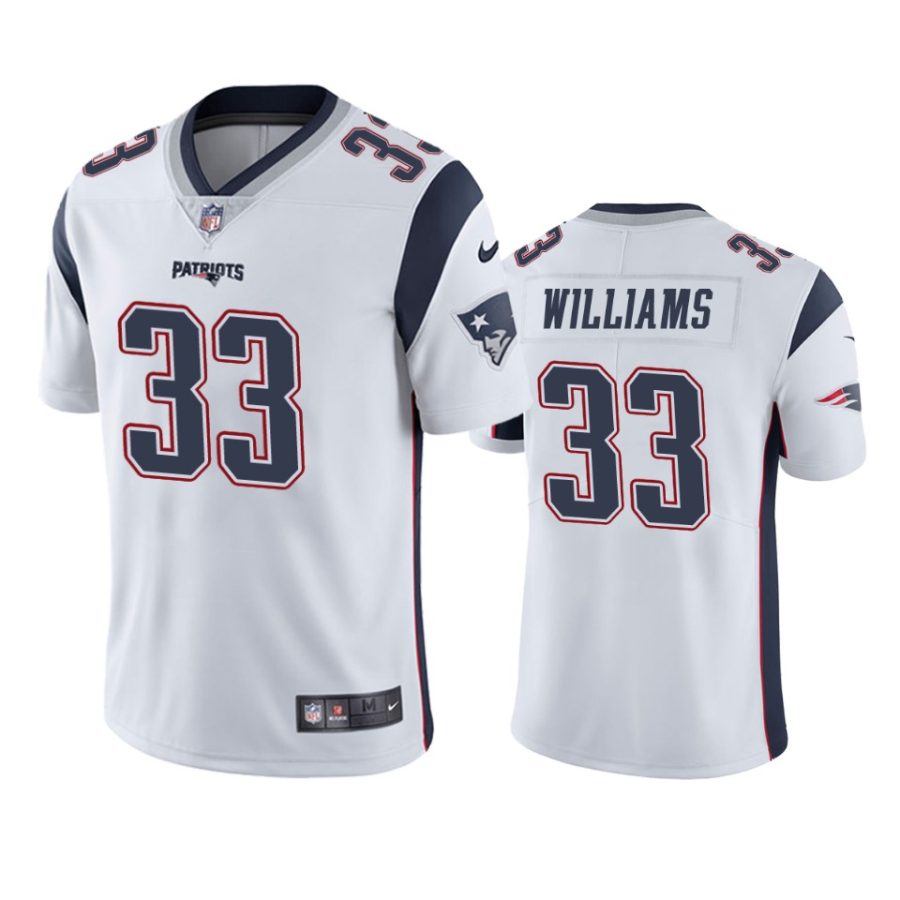 mens joejuan williams patriots white vapor jersey