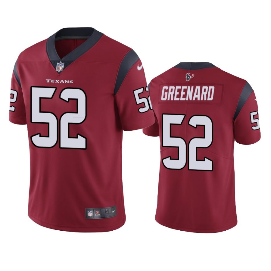 mens jonathan greenard texans red vapor jersey