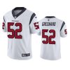 mens jonathan greenard texans white vapor jersey