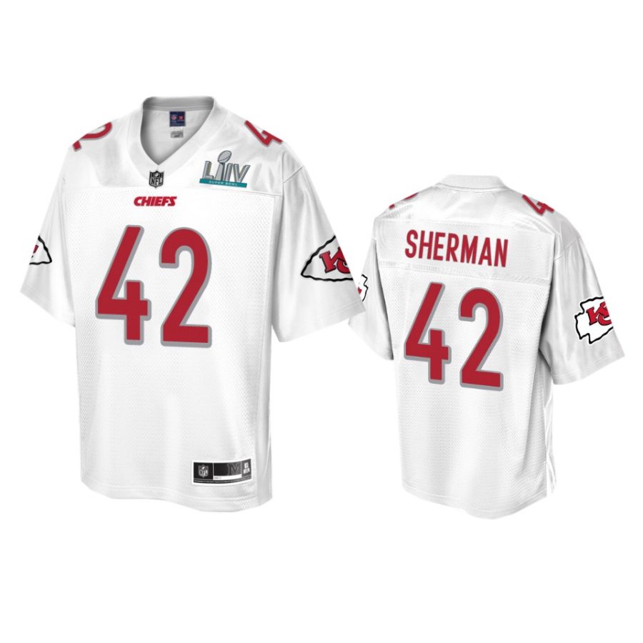 mens kansas city chiefs anthony sherman white super bowl liv champions jersey