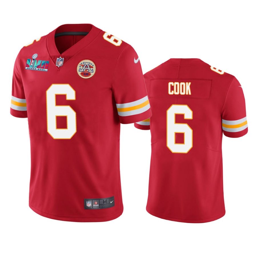 mens kansas city chiefs bryan cook red super bowl lvii vapor limited jersey