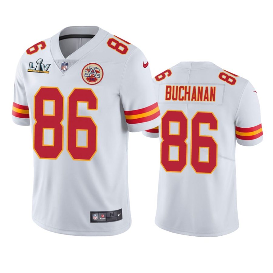 mens kansas city chiefs buck buchanan white super bowl lv vapor limited jersey