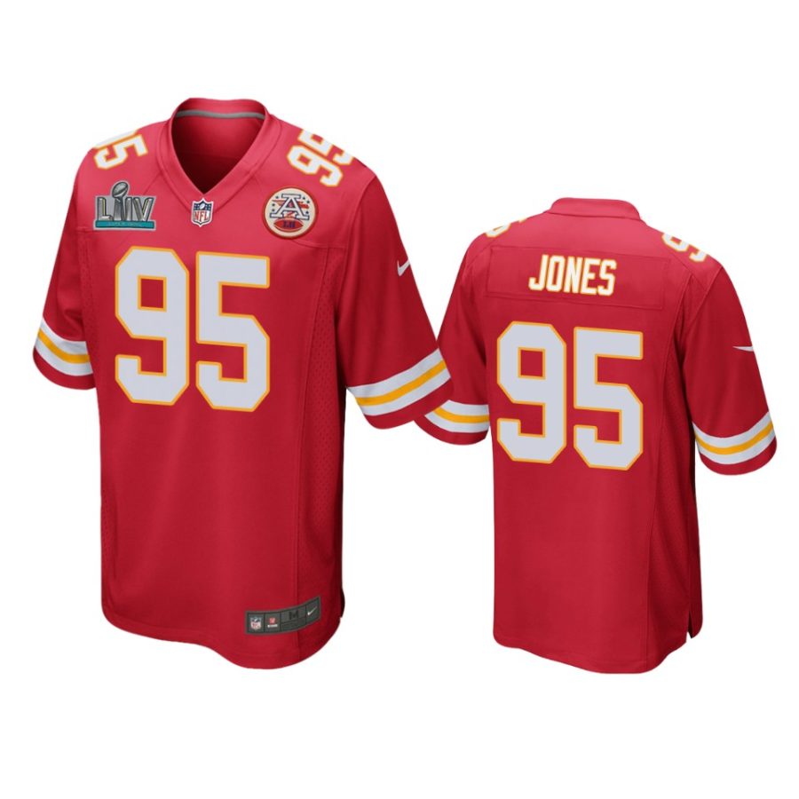 mens kansas city chiefs chris jones red super bowl liv game jersey