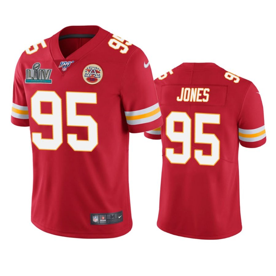 mens kansas city chiefs chris jones red super bowl liv vapor limited jersey