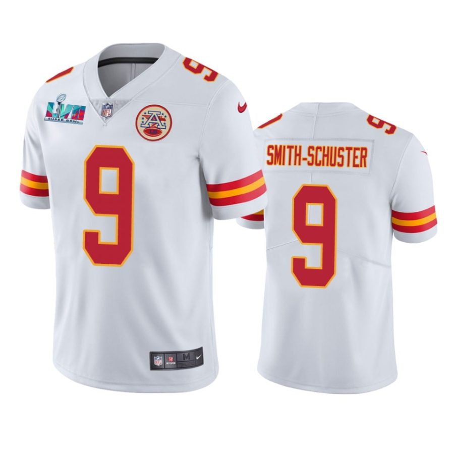 mens kansas city chiefs juju smith schuster white super bowl lvii vapor limited jersey