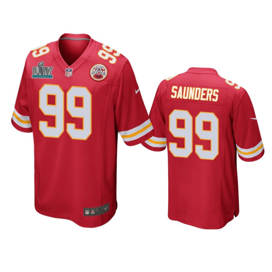 mens kansas city chiefs khalen saunders red super bowl liv game jersey