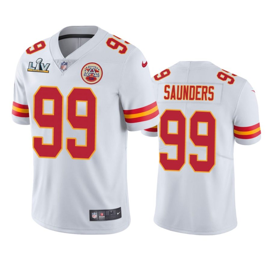 mens kansas city chiefs khalen saunders white super bowl lv vapor limited jersey