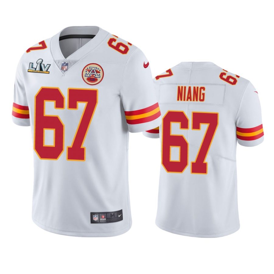 mens kansas city chiefs lucas niang white super bowl lv vapor limited jersey